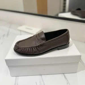 Saint Laurent YSL Unisex Le Loafer Supple in Matte Leather 3947125VA