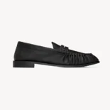 Saint Laurent YSL Unisex Le Loafer Supple in Matte Leather-Black 83947125VA