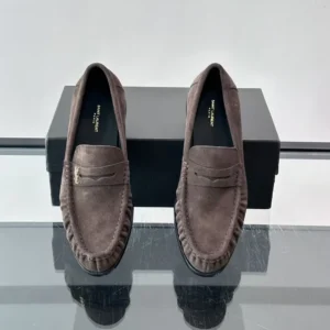 Saint Laurent YSL Unisex Le Loafer Supple in Suede 8394712W