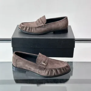 Saint Laurent YSL Unisex Le Loafer Supple in Suede 8394712W
