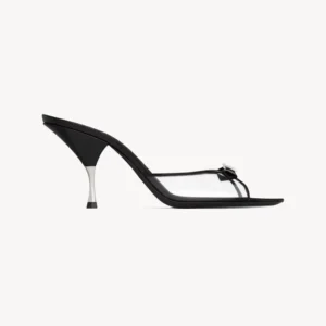 Saint Laurent YSL Women Jerry Mules in Tpu And Rhinestones-Black 8696641F