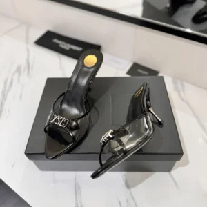 Saint Laurent YSL Women Jerry Mules in Tpu And Rhinestones-Black 8696641FSaint Laurent YSL Women Jerry Mules in Tpu And Rhinestones-Black 8696641F