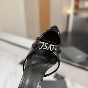 Saint Laurent YSL Women Jerry Mules in Tpu And Rhinestones-Black 8696641F