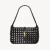 Saint Laurent YSL Women Le 5 À 7 In Wood Beads-Black 862997KA
