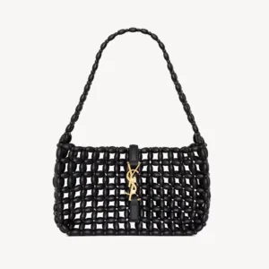 Saint Laurent YSL Women Le 5 À 7 In Wood Beads-Black 862997KA
