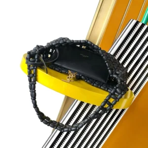 Saint Laurent YSL Women Le 5 À 7 In Wood Beads-Black 862997KA