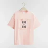Dior Men Oversized Embroidered Book Cover T-Shirt Pink Cotton Jersey 643T12A4C65