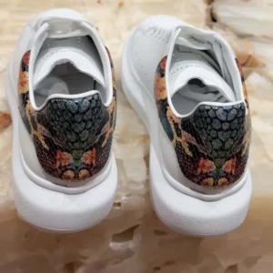 Alexander Mcqueen Unisex Oversized Sneaker in White/Multicolour 553680WI