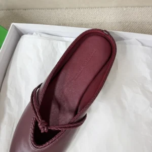 Bottega Veneta Women Rosa Mary-Jane Ballerina-Deep Mahogany 855863VB