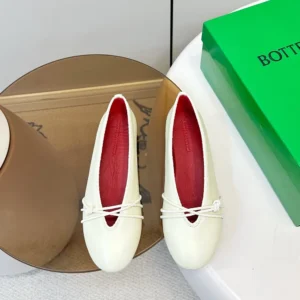 Bottega Veneta Women Rosa Mary-Jane Ballerina-Sea Salt 855866VB