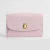 Dior Women Médaillon Envelope Pouch with Strap Rose Tendre and Gris Pietro Grained Calfskin