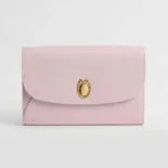 Dior Women Médaillon Envelope Pouch with Strap Rose Tendre and Gris Pietro Grained Calfskin