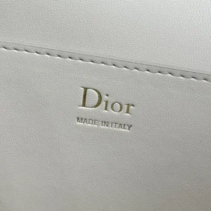 Dior Women Médaillon Envelope Pouch with Strap Rose Tendre and Gris Pietro Grained Calfskin