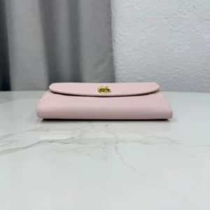 Dior Women Médaillon Envelope Pouch with Strap Rose Tendre and Gris Pietro Grained Calfskin