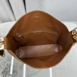 Dior Women Medium Diorly Bag Marron Bobby Flat Macrocannage Grained Calfskin M1412OUVK