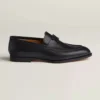 Hermes Men Honore Loafer in Calfskin-Black H232903ZA02400