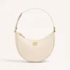 Valentino Women VLogo Signature Mini Hobo Bag in Grainy Calfskin-White