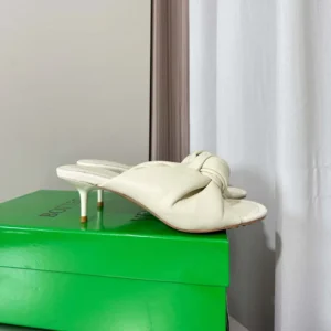 Bottega Veneta Women Cherry Mule in Supple Nappa Leather-Alabaster 868225VB