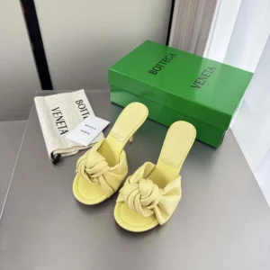 Bottega Veneta Women Cherry Mule in Supple Nappa Leather-Butter Yellow 868229VB