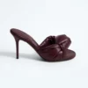 Bottega Veneta Women Cherry Mule in Supple Nappa Leather- Deep Mahogany 868229VB