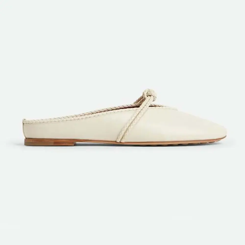 Bottega Veneta Women Rosa Mary-Jane Ballerina-Sea Salt 855863VB