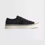 Dior Unisex Hooper Low-Top Sneaker Black Dior Oblique Jacquard and Black Suede Calfskin