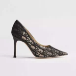 Dior Women Adiorable Pump Black Dior Oblique Embroidered Mesh