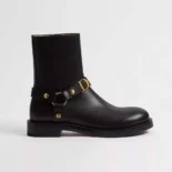 Dior Women Bolt Ankle Boot Black Calfskin KCT314VEA