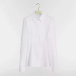 Dior Women Peplum Blouse White Cotton Poplin 651B63A3076