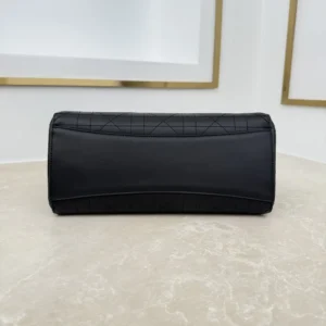 Dior Women Small Dior Promenade Shopping Bag Black Flat Cannage Calfskin