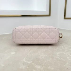 Dior Women Small Dior Toujours Hobo Bag Ballet Pink Cannage Lambskin