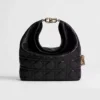 Dior Women Small Dior Toujours Hobo Bag Black Cannage Lambskin