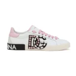 Dolce Gabbana D&G Women Calfskin Portofino Sneakers White