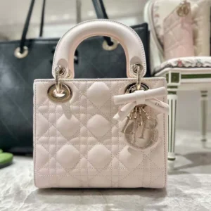 Mini Lady Dior Bag with Chain Ballet Pink Cannage Lambskin M0827OFYC