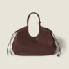 Miu Miu Women Ivy Nappa Leather Shopping Bag-Briarwood