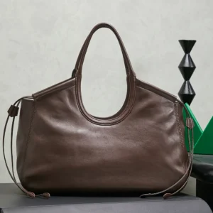 Miu Miu Women Ivy Nappa Leather Shopping Bag-Briarwood