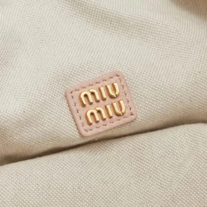 Miu Miu Women Ivy Sequin Mesh Bag Powder Pink 5BG231