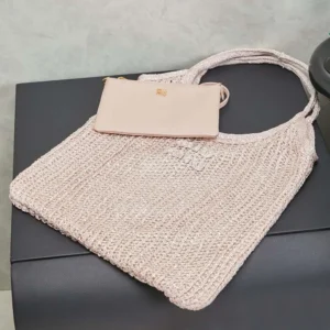 Miu Miu Women Ivy Sequin Mesh Bag Powder Pink 5BG231