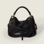 Miu Miu Women Rendez-Vous Leather Bag Black 5BC219