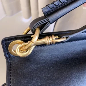 Miu Miu Women Rendez-Vous Leather Bag Black 5BC219
