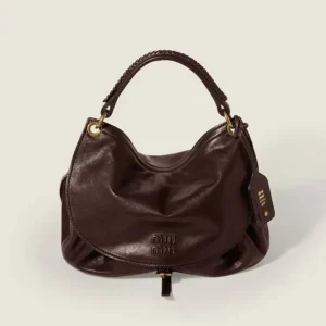 Miu Miu Women Rendez-Vous Leather Bag Briarwood 5BC219