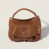 Miu Miu Women Rendez-Vous Leather Bag Oak 5BC219