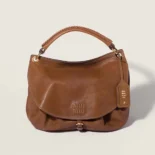 Miu Miu Women Rendez-Vous Leather Bag Oak 5BC219