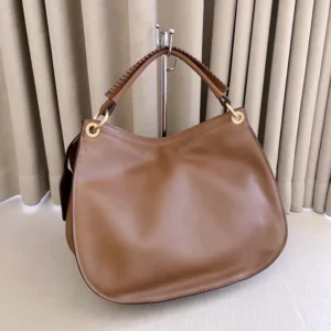 Miu Miu Women Rendez-Vous Leather Bag Oak 5BC219