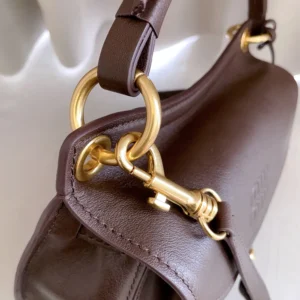 Miu Miu Women Rendez-Vous Nappa Leather Bag Briarwood 5BC221