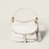 Miu Miu Women Rendez-Vous Nappa Leather Bag Chalk White 5BC221