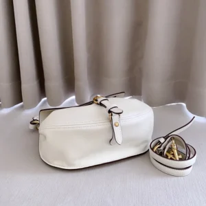 Miu Miu Women Rendez-Vous Nappa Leather Bag Chalk White 5BC221