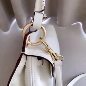 Miu Miu Women Rendez-Vous Nappa Leather Bag Chalk White 5BC221