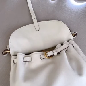 Miu Miu Women Rendez-Vous Nappa Leather Bag Chalk White 5BC221