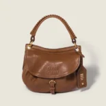 Miu Miu Women Rendez-Vous Nappa Leather Bag Oak 5BC221